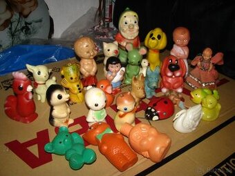 starožitné gumové hračky - 1