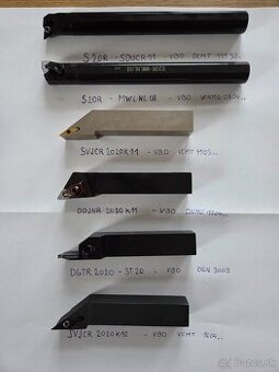 VBD, závitníky a soustružnické nože