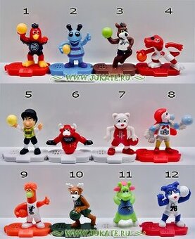 Kinder Joy Surprise NBA USA KANADA maskoti