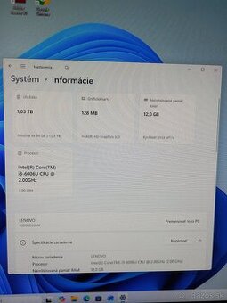 LENOVO IDEACENTRE AIO 520-22IKU plus LOGITECH KLAVESNICA MYS