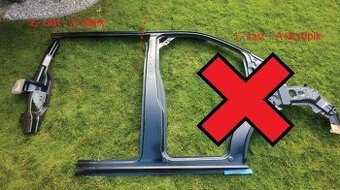 Ford Transit Custom 2012 - 2023 bocnica bok prah stlpik