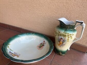 Starožitné umývadlo s džbánom