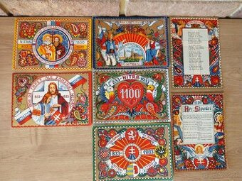 pohľadnice Kostelníček, Hlinka, slovenský štát, dobytčí pas