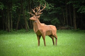 jelen z cortenovej ocele