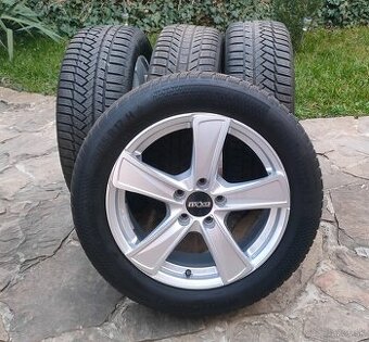 Alu disky elektróny s pneu 215/55 R17 VW Škoda Seat