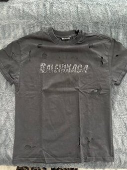 Balenciaga potrhané tričko unisex S
