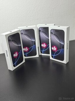 Predám apple iphone 16 PRO 256GB Black Titanium nový