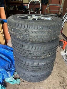 Hliníkové disky 5x112 s letnými pneu 195/65 r15