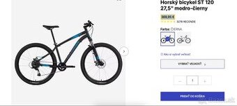 Horský bicykel Rockrider ST 120 Decathlon s gélovou sedačkou