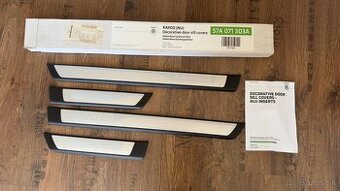 Dekoratívne hliníkové prahové lišty ŠKODA KAROQ 57A 071 303
