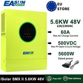 Hybridný menič offgrid EASUN 5,6kW.