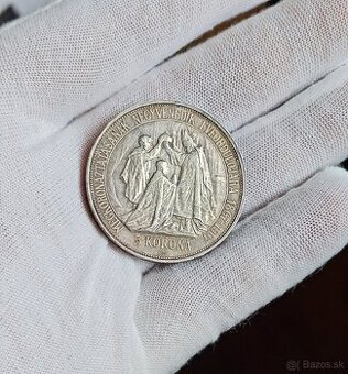 5 koruna 1907 KB, korunovačná, krásna v patine, zbytky RL