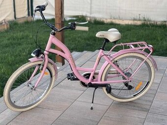Dievčenský retro mestský bicykel "24