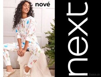 NOVÉ ///// NEXT luxusné pyžamo + papuče set.