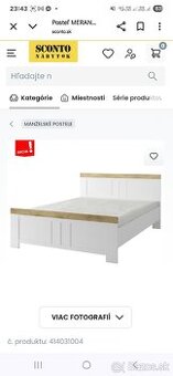 Posteľ 180x200 + rošty a matrac