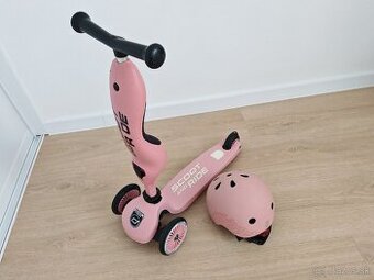 Scoot and Ride 2v1 kolobežka a odrážadlo + prilba