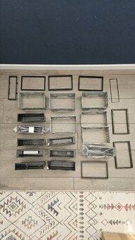 Plechové rámiky rámčeky 2din a poličky 1din