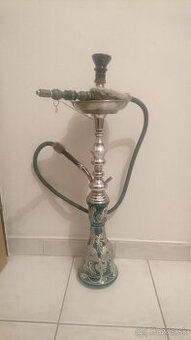 Vodná fajka - Tyrkysová, 62 cm vysoká