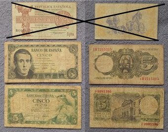 Bankovky Španielsko, Grécko