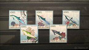 Poštové známky č.191 - Komorské ostrovy - ryby II. komplet