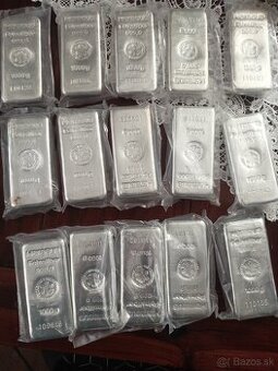Predam investicne striebro 1000g
