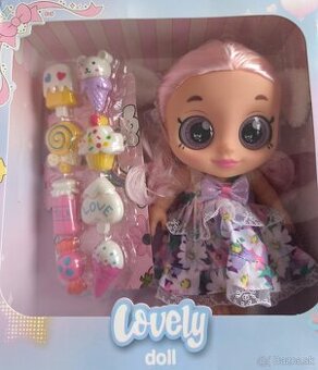 Babika Lovely doll so zvukmi, plačom a doplnkami