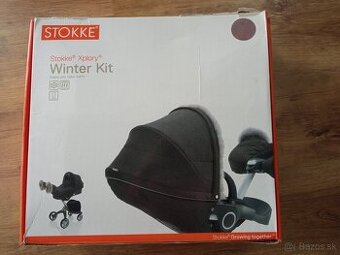 Winter Kit stokke zimný set hnedý melírovany