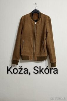 Kožená bunda bomber
