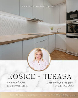 2 izbový byt s loggiou, 54 m2, Košice -Západ