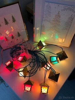 Retro vianočné osvetlenie