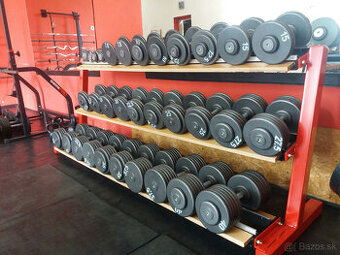 Profi pevné jednoruční činky 2,5-100kg NOVÉ