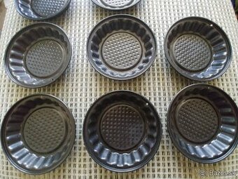 Formy na velke tartaletky, neprilnavy povrch, priemer 11.5cm