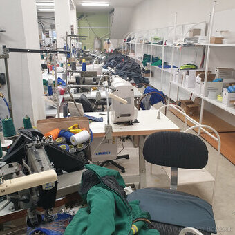 Predám vybavenie šijacej dielne komplet.