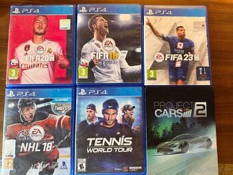 PS4 HRY - NHL FIFA Tennis world tour cars2