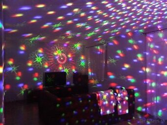 Multi svetelný efekt Derby s laserom a obrázkami 4v1