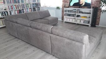 Luxusne veľká sedacia súprava v tvare U