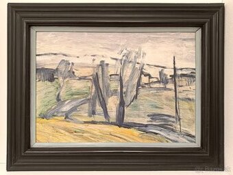 Obraz Jaromír Hynšt, Cesta 1981 ,olej plátno 66x86