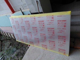 2ks Lexan 2,1x1m - 16mm čírí