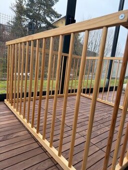 Detská drevená ohrádka 120x120