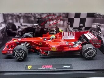 F1 FERRARI F2008 VÍTĚZ GP EVROPY 2008 MASSA HOTWHEELS 1:18