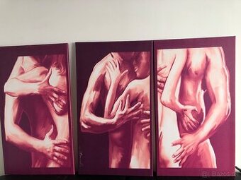 3 obrazy motiv muz zena laska