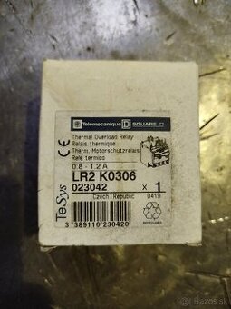Tepelné nadprúdové relé Schneider LR2K0306 (0,8-1,2A) - NOVÉ