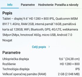 Tablet HUAWEI MediaPad T3 10, 128GB - 1
