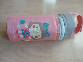 Ružový termoobal na fľašu pre dievča