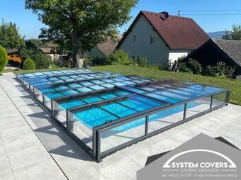 Zastrešenie bazéna, bazénu,420 x 850 x 65 cm - SYSTEM COVERS