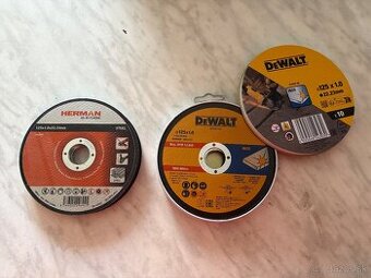 Predám rezné kotúče DeWalt a Herman – 125 mm