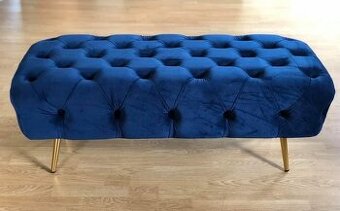 Luxusna Glamou chesterfield taburet / lavica 120 cm - 65%