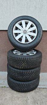 Plastové disky 5x112 a zimné Dunlop 215/60 R16