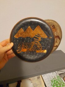 retro plechovy obraz Egypt