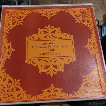 Predám NABUCCO opera,od Verdiho,3 veľké platne,stereo,